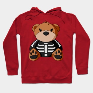 Skeleton Teddy Bear Hoodie